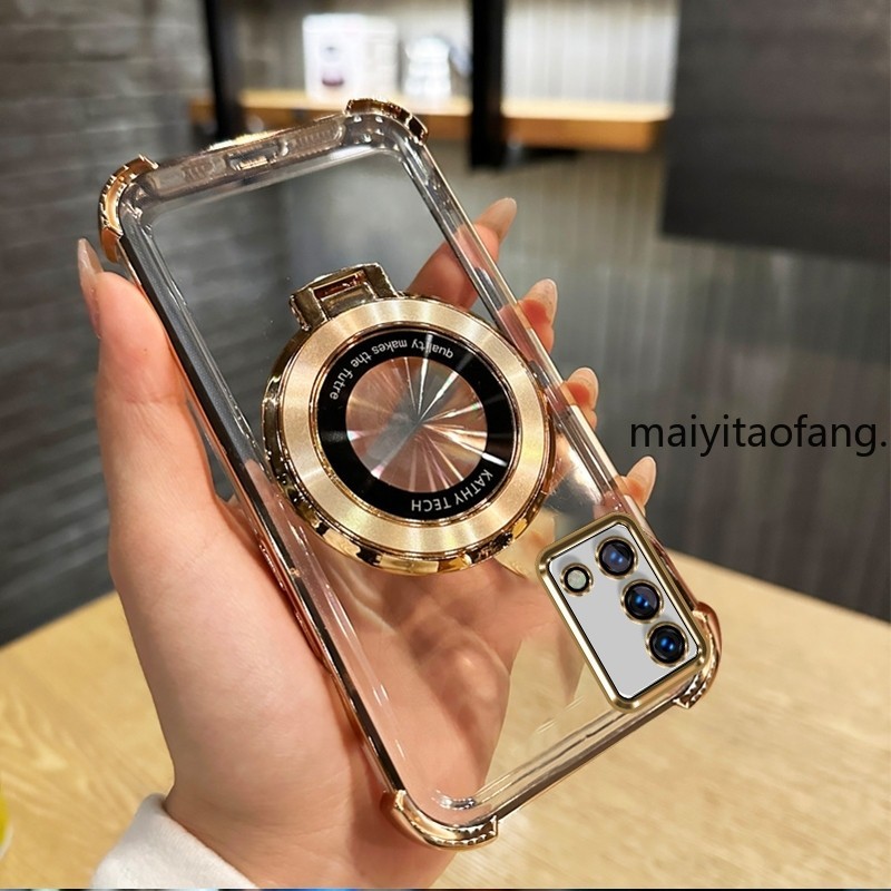 Ốp lưng cho OPPO A74 4g oppo a95 oppo a74 5g Vỏ điện thoại giá đỡ từ túi khí bốn góc