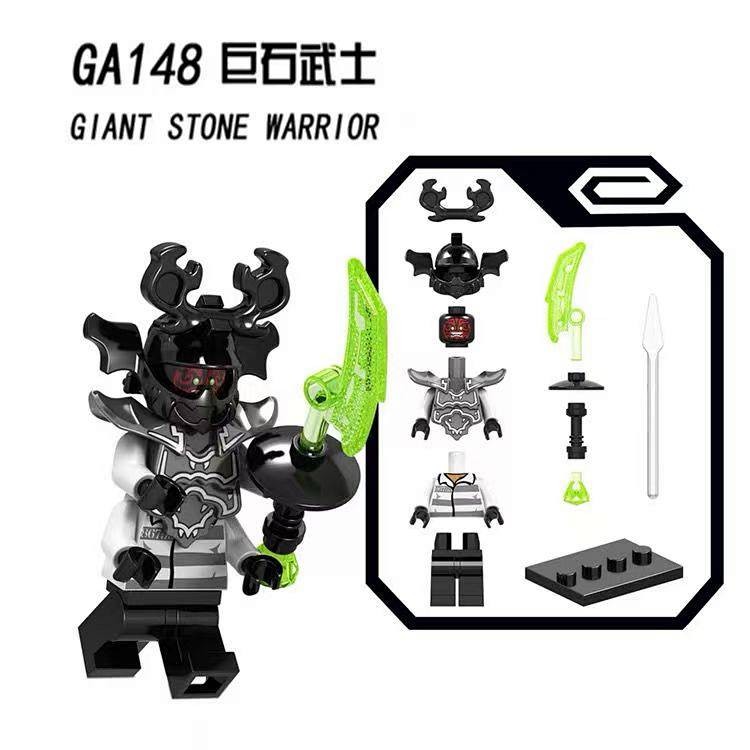 Ninjago General Mujin Stone Warrior Villain Legion Skeleton Soldier Movie Figure Toy pWBW