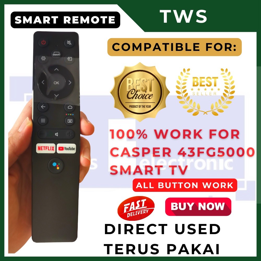 Tv android điều khiển từ xa TWS tcl |Vỏ TV cho TV thông minh Điều khiển từ xa bằng giọng nói 43 inch