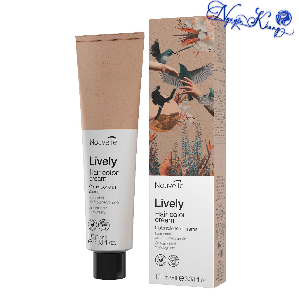 Màu nhuộm thuần chay Nouvelle Lively Hair Color - Ammonia FREE 100ml [ BD ]