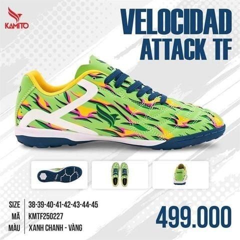 Giày Bóng Đá Chính Hãng Kamito Velocidad Attack TF