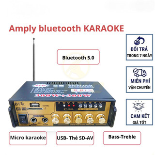 Amply mini karaoke KAW KAL-800 Hỗ Trợ Bluetooth 5.0 Đa Chức Năng Kết Nối Nhiều Thiết Bị