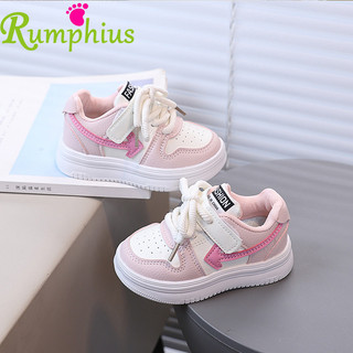 Rumphius Giày Thể Thao Da Phù Hợp Cho Bé Gái Bé Trai Thời Trang Thoáng Khí Trẻ Em Giày Thể Thao Đế Mềm Chống Trơn Trượt Kích Thước 21-30