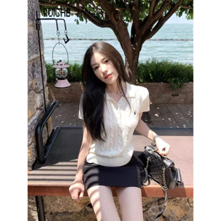 RUICHE áo len áo polo nữ tingoan  INS Comfortable Thời trang Trendy WMY2470A5F 28Z240710