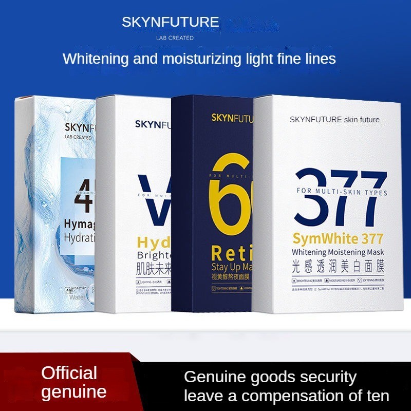 SKYNFUTURE377 Mặt nạ làm trắng đốm sáng dưỡng ẩm niacinamide làm sáng màu da làm sáng bóng tối