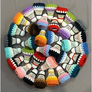 Móc khoá cầu lông bằng len handmade