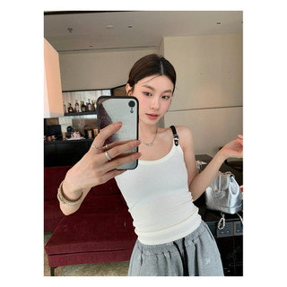 752#吊带小背心女夏季内搭打底上衣外穿美背自带胸垫内衣文胸一体