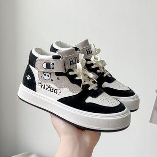 Daxingzhe Cool Đen Trắng Giày Cao Cấp Nữ Giày Trắng Giày Nữ Sinh Thể Thao Giày Thể Thao Thông Thường