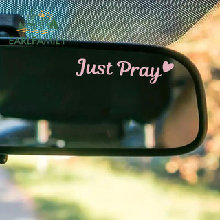 Earlfamily 13cm Chỉ Cầu Nguyện Xe Ô Tô Miếng Dán Chống Nắng Xe Máy Cản Ván Trượt JDM Vinyl Decal Tắc Xước Cá Tính Đua Xe Phụ Kiện