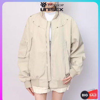 (Hàng Đẹp) Áo Bomber Ngôi Sao Vòng Cổ ❤ Áo Khoác Nỉ Dáng Rộng Nam Nữ Unisex -430