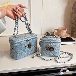 Túi đeo chéo EUCA, Túi đeo vai Denim, Túi xô trơn đinh tán đa năng