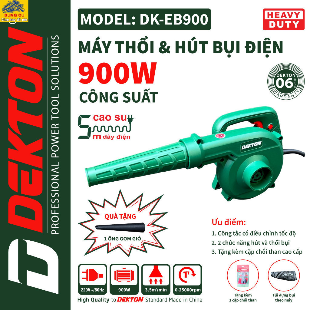 Máy Thổi & Hút Bụi Điện Dekton
