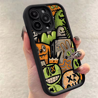 Dành Cho iPhone 16 15 14 13 12 11 Pro Max iPhone XS Max X XR 8 7 Plus 12 13 Mini SE2020 2022 Gradient Phim Hoạt Hình In Thoáng Mát Mắt Thiên Thần Mềm Chống Sốc