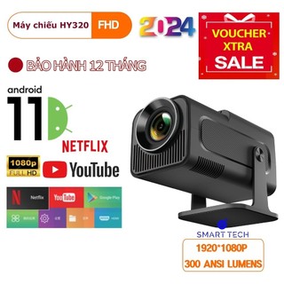   Hàng nhiều  Máy chiếu mini HY320   HY320mini   HY300   HY300pro FullHD android 11.0 độ sáng 300 ANSI  Bảo hành 1 năm  