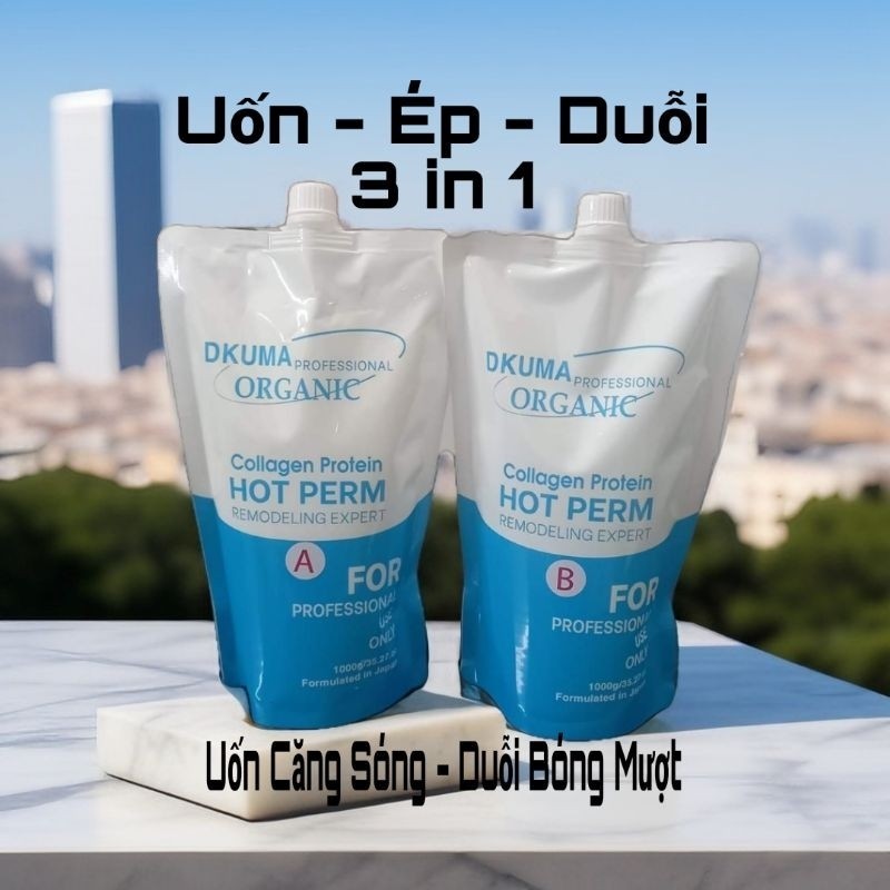 CẶP DUỖI ,ÉP ,DKUMA ORGANIC Collagen 1000ml *2túi