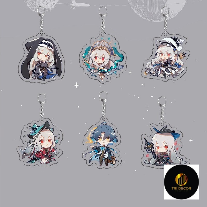 Móc khoá Arknights Anime Keychain Women Exusiai Ifrit Amiya Man Key Holder Kawaii phụ kiện trang trí