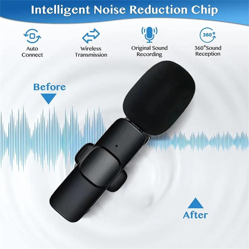 Micro ghi âm không dây USB chuyên nghiệp K15 | BigBuy360 - bigbuy360.vn