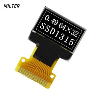 Màn hình oled qinjue, bảng màn hình oled ips 0,49 inch, ic ổ đĩa 14pin ssd1315 giao diện i2c mô-đun màn hình lcd oled có thể sử dụng