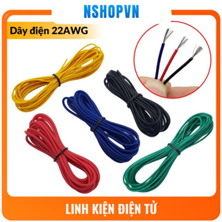 Cuộn dây điện đơn 5 mét nhiều lõi 22AWG