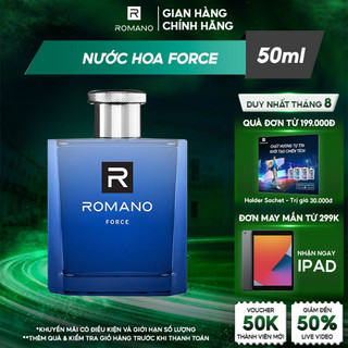 Nước Hoa Cao Cấp Dành Cho Nam Romano Force hương thơm mạnh mẽ 50ml/chai