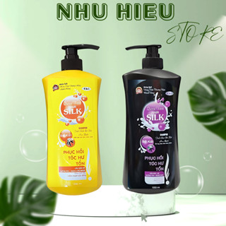 ComBo 2 Chai Dầu Gội Đầu Bồ Kết Phục Hồi Tóc Hư Tổn SILK 1000ml ! a!!