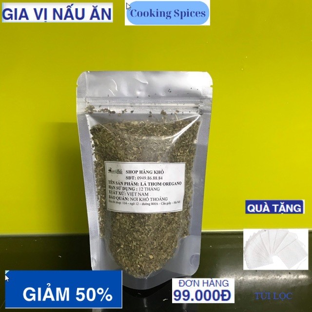 Lá thơm oregano làm món pizza món nướng