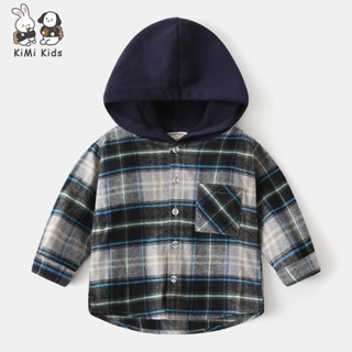 Áo sơ mi dài tay trẻ em KiMi Kids Áo sơ mi bé trai phong cách Hàn Quốc Áo sơ mi bé trai