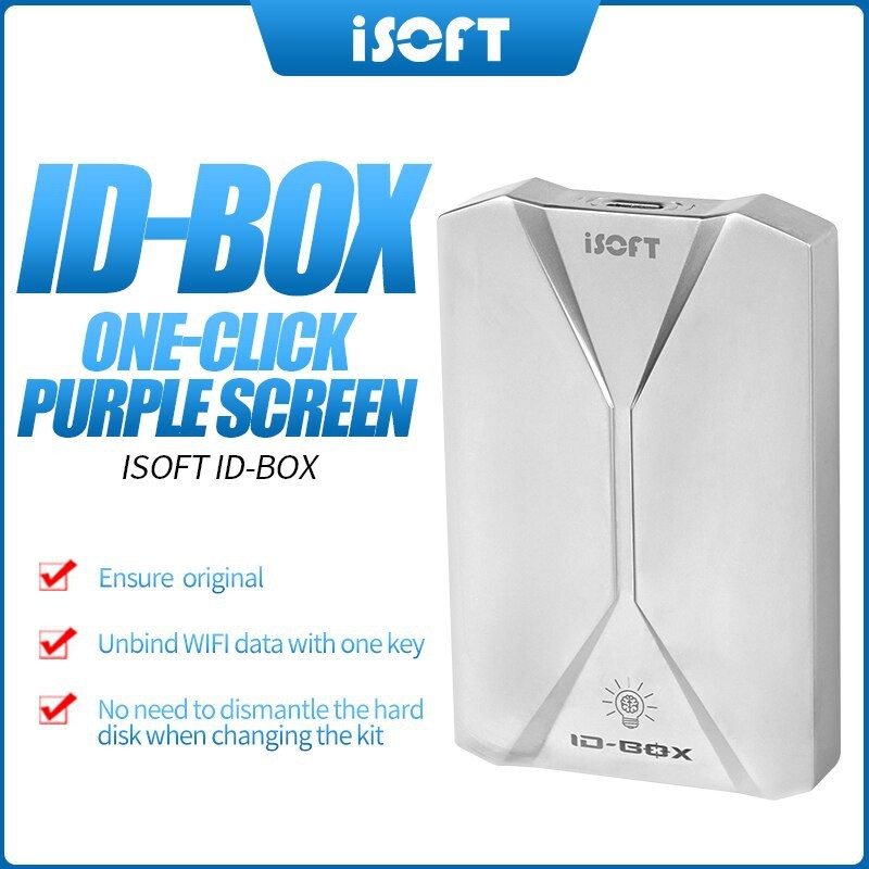 ISOFT ID-BOX – THIẾT BỊ ĐỔI SERIAL Ổ CỨNG, FIX WIFI KHÔNG CẦN ĐỤC Ổ, FIX XANH 3UTOOLS (Bộ)
