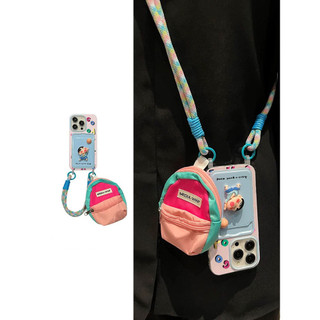 Hộp đựng thẻ Anime Shin-Chan dễ thương Túi đi học tai nghe Mini Thích hợp cho vỏ điện thoại iPhone15promax Apple 14 13 12 11 XSmax XR 8plus 7 Vỏ bảo vệ chống sốc phong cách mới cao cấp
