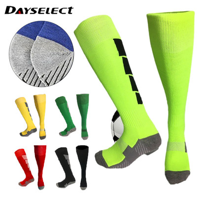 Dayselect 1 Đôi Tất Thể Thao Bóng Đá Chuyên Nghiệp Đầu Gối Dài Chống Trơn Trượt Thoáng Khí Tất Người Lớn Trẻ Em