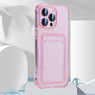 Ví Trong Suốt Silicon Mềm Chống Sốc Ốp Lưng Cho iPhone 13 12 Pro Max 13 12 Mini Có Khe Cắm Thẻ Trong Suốt TPU Vỏ Điện Thoại Di Động