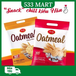 [ĐỦ VỊ] Bánh Yến Mạch Oatmeal Richy Túi 250g (102 viên)