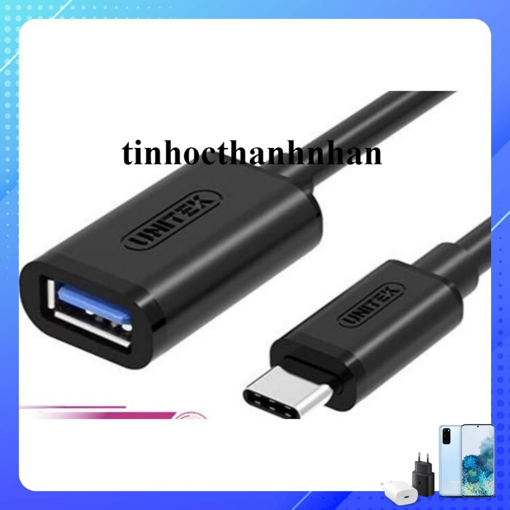 Cáp chuyển Type C sang USB Otg Unitek (Y-C 476BK) 20cm