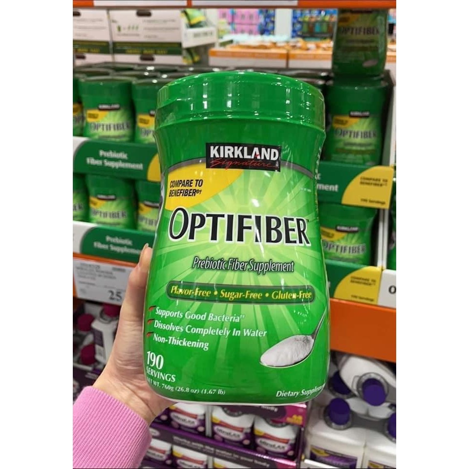 Bột hòa tan bổ sung chất xơ date 10/2025 Kirkland Optifiber 760gr