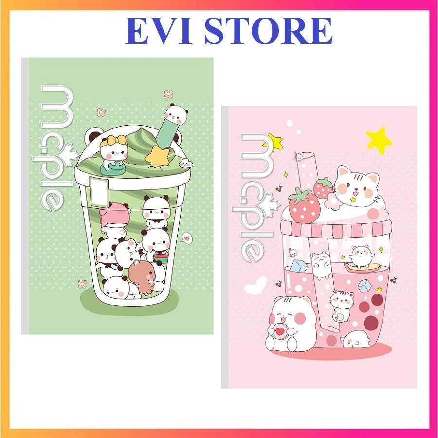 Vở ô ly 80 trang Mc.ple cao cấp 1158 - Tập 4 ô ly Maple cute định lượng 80gsm