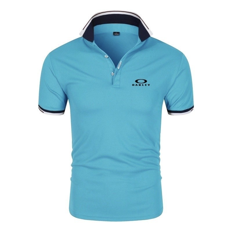 Oakley Polo ngắn tay Áo T-shirt cho nam giới mùa hè kinh doanh giản dị quần vợt Áo Golf hàng đầu