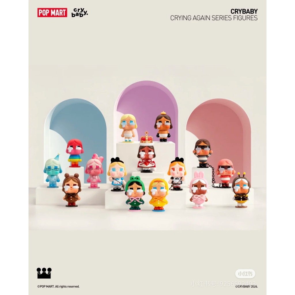 POPMART crybaby Tear Factory Series Popmart Chính Thức CRYBABY Handmade Buổi Sáng Chơi Quà Tặng Thời