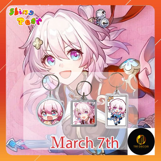 [Honkai Star Rail] - Móc khóa | Móc chìa khóa March 7th/ March 7/ M7 - Tỉnh mộng ngày đông làm quà t
