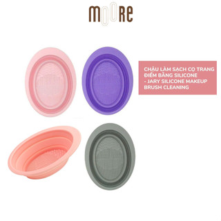  Chậu Làm Sạch Cọ Trang Điểm Jary Slicone Makeup Brush Cleaning 