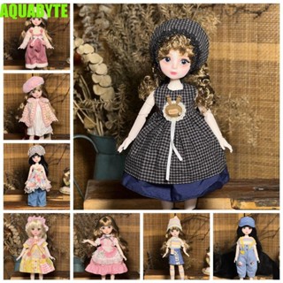 Aquabyte 1 Bộ Búp Bê BJD 30cm Có Quần Áo, 1 / 6 SD Mắt Hấp Dẫn Trang Phục Công Chúa Búp Bê BJD, Tóc Dài Như Thật Với Tóc Giả Trang Điểm Công Chúa Thanh Lịch Bóng Trang Điểm Chung Búp Bê Tập Đi
