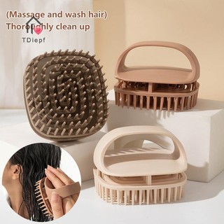   Tdiepf  Cọ Dầu Gội Tắm Massage Da Đầu Lược Làm Sạch Da Đầu Hộ Gia Đình Gàu Bàn Chải Tắm Salon Dụng Cụ Làm Tóc MỚI 
