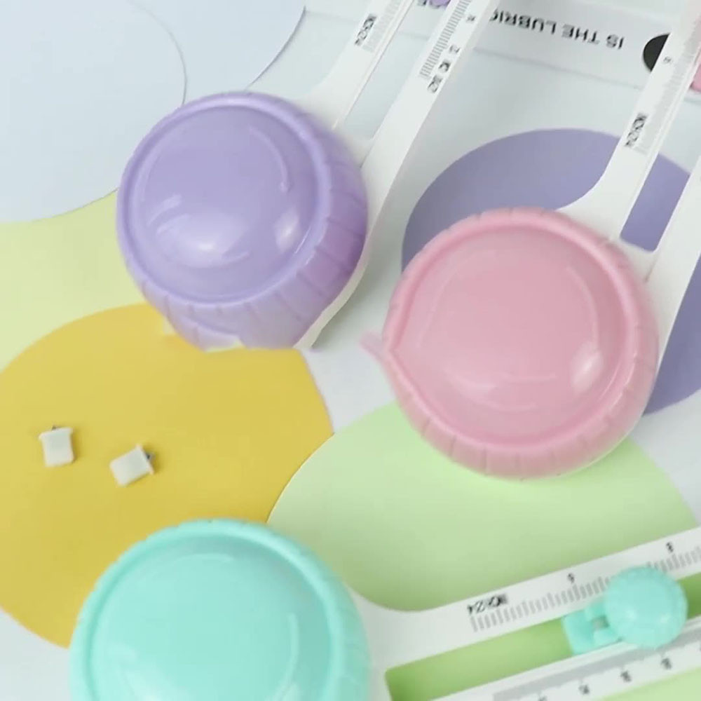 【COD/READY】Macaron Color Round Paper Cutter Manual Notebook Greeting Card Cutting Office Stati