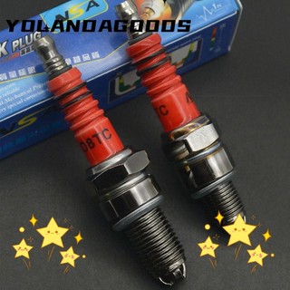 Bugi xe máy YOLA, A7TC D8TC 3 Ba điện cực Racing Bugi, Bugi xe đạp bụi bẩn bằng kim loại bền GY6 CG 50 70 110 125 150CC Xe máy