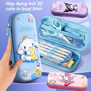  Hộp Đựng Bút 3D Hình Kuromi  Melody  Cinnamonroll Dễ Thương - Hộp Đựng Bút Nhiều Ngăn Dung Tích Lớn đa Chức Năng 