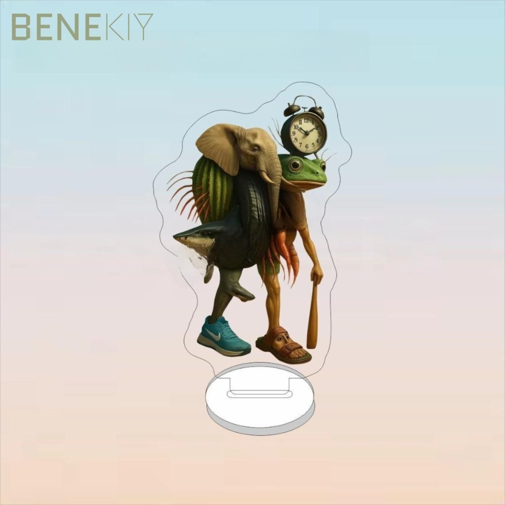 BENEKIY Tralaero Tralala Tung Tung Sahur Brr Br Patapim, Quà Tặng Vui Nhộn Acrylic Biển Báo Đứng Ý B