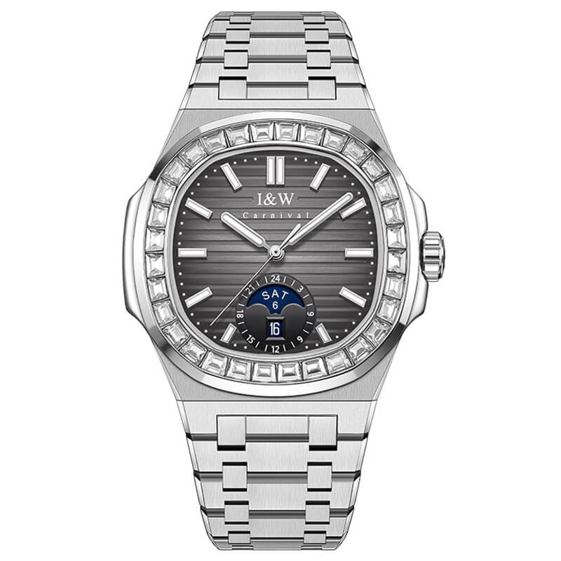 Đồng Hồ Nam I&W Carnival 735G2 Chính Hãng Full Box Chống Nước Kính Sapphire BH5 Năm (Máy Cơ Tự Động)