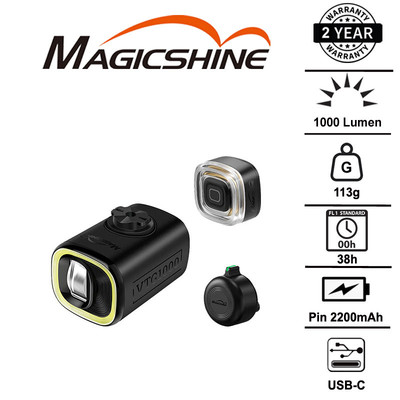 Combo đèn xe đạp gấp MAGICSHINE VTG 1000 & đèn hậu VTG 50 TL