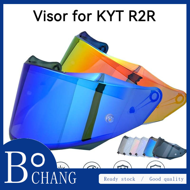 [ReadyStock] Ống kính che mũ bảo hiểm xe máy R2R cho KYT R2R Thay thế tấm chắn gió chống tia cực tím