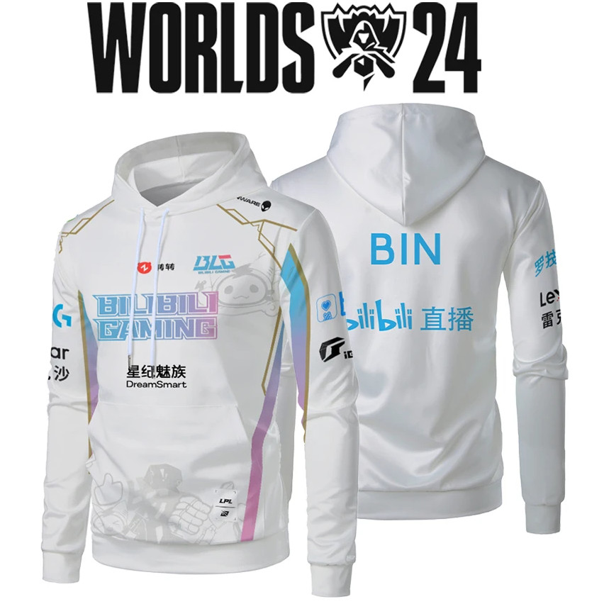 Mới Áo khoác jersey thể thao điện tử BLG, đồng phục cho người hâm mộ