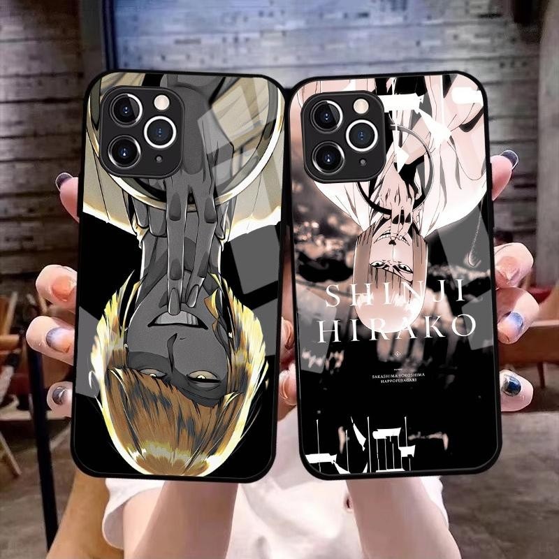 Ốp điện thoại thủy tinh họa tiết Shinji _ Bleach 1 cho iPhone 17 17 Air 17 Pro 16 16 16E 15 14 13 12